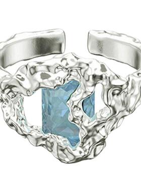 初印OINICIO蓝色液态戒指