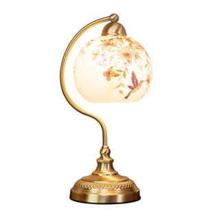 欧式全铜台灯奢华卧室床头柜灯温别墅馨浪漫创意高档复古书桌台灯