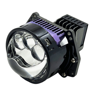 3寸LED双光透镜大灯改装三直射激光超亮聚光远近一体汽车车灯高亮