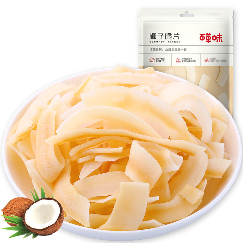 BE&CHEERY/百草味烤椰子片脆片