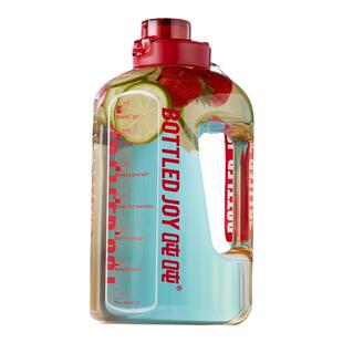 王一博同款bottledjoy吨吨桶ppsu大容量1.5L红色水杯子耐高温运动
