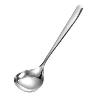 大头勺不锈钢勺子成人汤勺加厚长柄家用厨房嗦粉喝粥勺汤匙汤勺