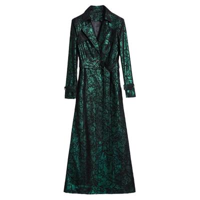 超长款风衣女过膝到脚踝