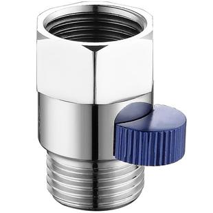 全铜超短迷你内外丝角阀花洒喷头快捷开关软管直通阀门带止水调节