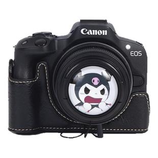 适用于相机镜头盖防丢绳佳能R50小痰盂43mm49索尼zve10富士xs10