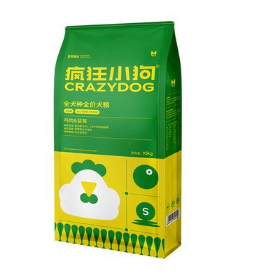 疯狂小狗小型犬鸡肉蓝莓狗粮20斤
