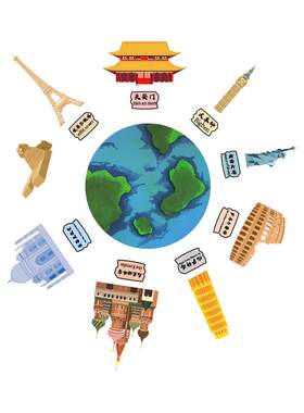 法国巴黎埃菲尔铁塔胸针纪念徽章