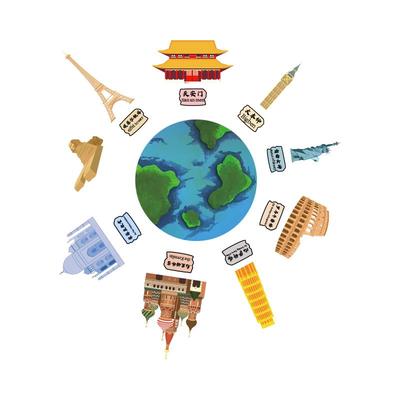 法国巴黎埃菲尔铁塔胸针纪念徽章
