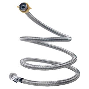 钢丝管软管高压304不锈钢编织金属马桶热水器水龙头双头管4分20