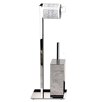 全铜落地卫生间轻奢纸巾架马桶刷