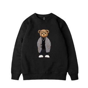 一线品牌外贸出口专柜撤回潮牌小熊宽松加绒加厚中山卫衣男秋冬款