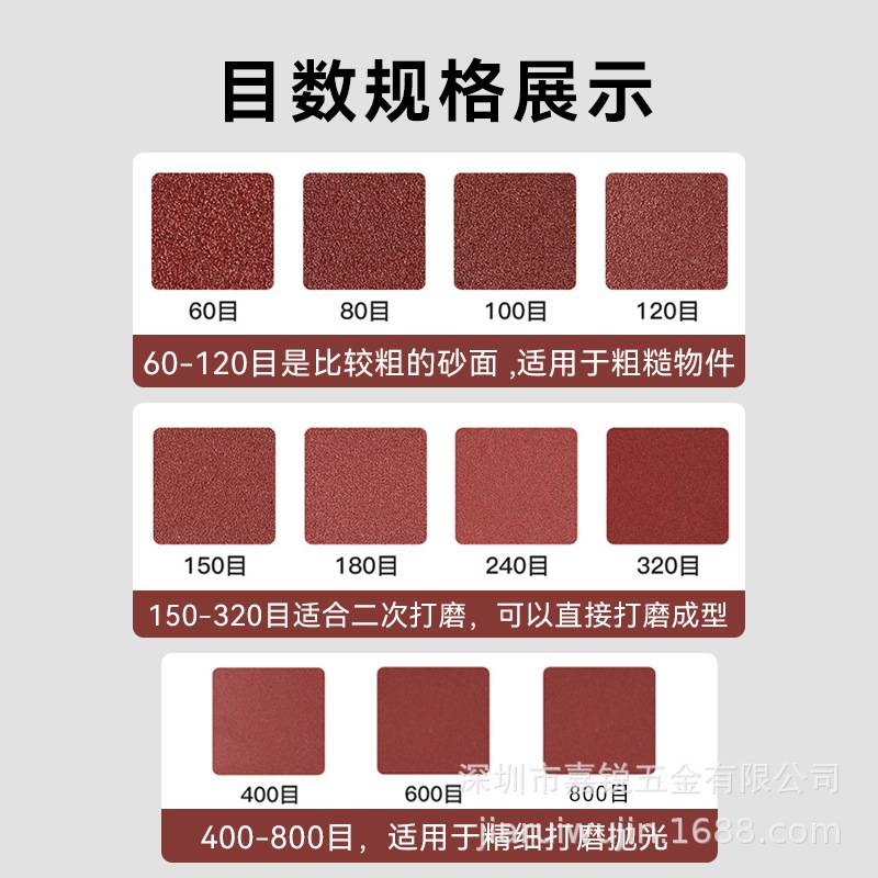 植绒砂纸1盒装自粘圆盘2寸3寸4寸5寸6寸7寸9寸背拉打磨片抛光