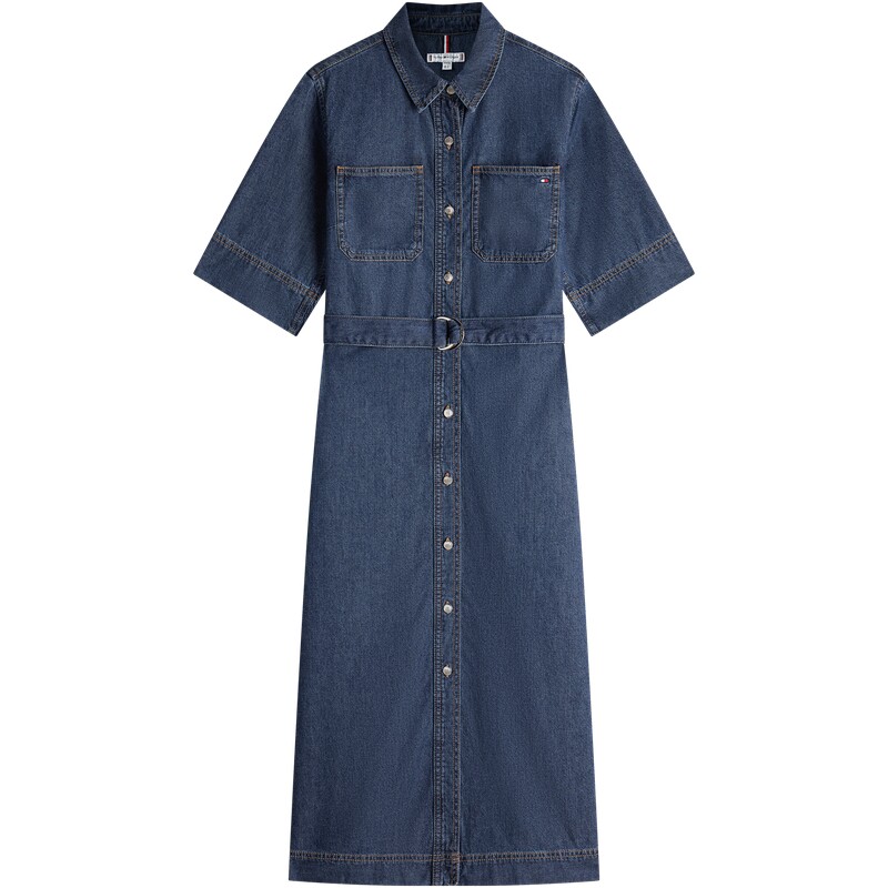 Tommy女装轻薄纯棉牛仔连衣裙