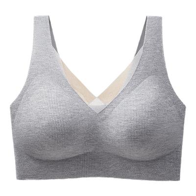 古今内衣女文胸小胸聚拢宽肩带背心式运动美背磨毛保暖秋冬季胸罩