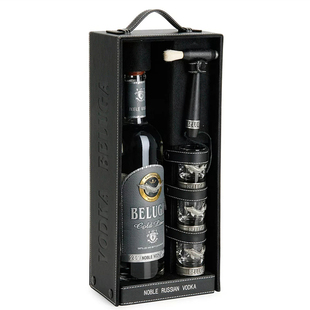 进口伏特加尊贵礼品盒鲟鱼酒鲸鱼酒送礼高档洋酒白酒吧正品保真