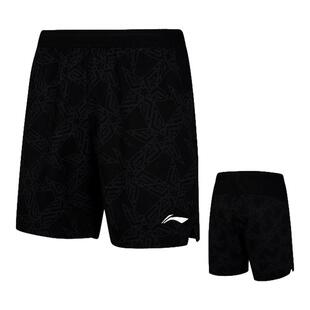 李宁羽毛球速干短裤男士训练运动专业跑步短裤透气五分运动裤男