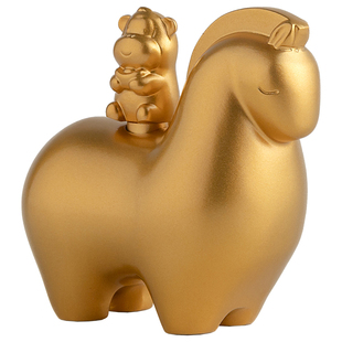 马上封侯摆件办公室桌面生肖马装饰品工位解压新年赚钱发财伴手礼