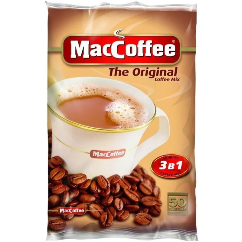 进口美卡菲咖啡MacCoffee俄罗斯风味三合一速溶咖啡提神防困饮品