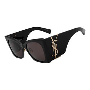 【自营】YSL圣罗兰女款大框墨镜显脸小宽腿网红太阳镜亚洲版M119F