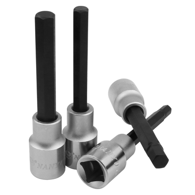 南豫nanyu内六角压批旋具套筒1/2加长6角大飞套筒批头工具h12 H4