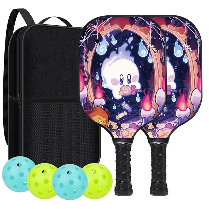 匹克球拍星之卡比可爱碳纤维布纹套装布纹增加回弹增加旋转力