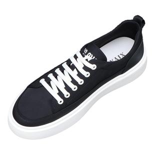 夏季男鞋2025新款发泡底轻便百搭休闲鞋男士透气软底一脚蹬帆布鞋