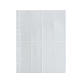 A4卡册内页书签展示竖八宫格活页收纳相册卡页袋ins简约追星专辑明信片3寸5寸拍立得门票机票票据收藏收集册