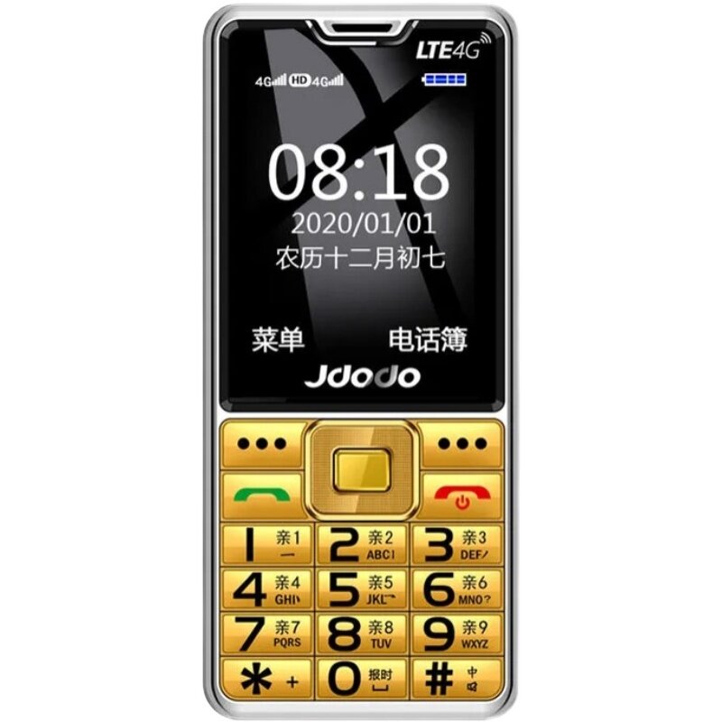 全语音王4G全网通老年人手机大字大声超长待机报名字JDODO/巨豆豆