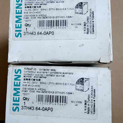 西门子接触器 3TH4364-0AP0  AC230V  数