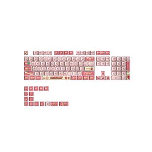 布丁热升华透明键帽缤纷夏季主题双皮奶键帽87/98小全套ASA高度