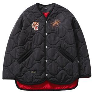 #DBEA[souvenir jkt]菱格m65绗棉内胆军事棉衣反战横须贺虎年刺绣