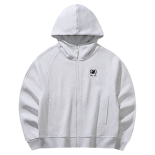 超级安踏女子复古学院风连帽外套春季绒感卫衣运动长袖162548723U