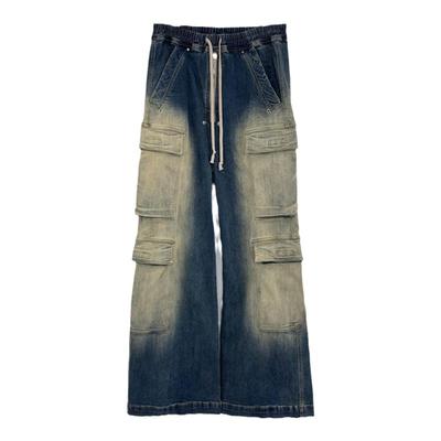 RO风格水洗喇叭牛仔裤