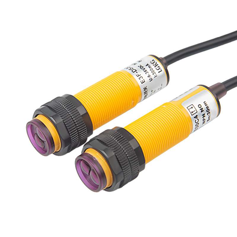 漫反射红外线光电开关E3F-DS30C4/30Y三线PNP/NPN人体感应传感器