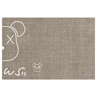 仿亚麻编织浴室地垫卫生间高级吸水脚垫防滑耐脏厕所门口地毯门垫