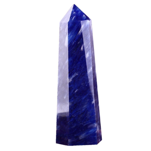 熔炼水晶柱蓝水晶柱顶梁柱供佛堂灵修打坐冥想居家摆件