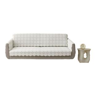 白色蕾丝加密沙发靠背巾床头长方巾多功能防尘盖布餐桌布可裁剪