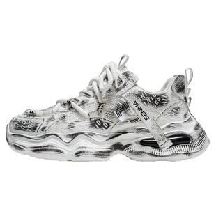 森马老爹鞋男款2026新款夏季网面透气潮牌百搭休闲厚底增高运动鞋