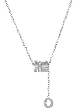 银色小蛮腰项链轻奢高级感