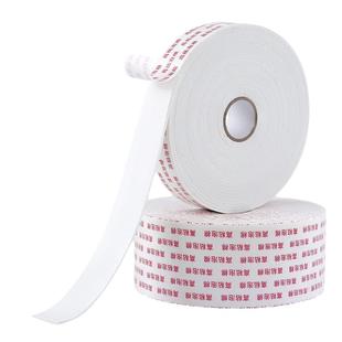 泡棉双面胶高粘度2mm3mm加厚强力墙面固定海报广告手工用宽泡沫胶密封缓冲填充白色海绵双面胶带批发粘胶粘贴