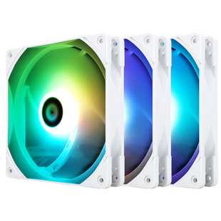 利民thermalright TL-C14W-S X3 14cm机箱幻彩低噪风扇ARGB三连包