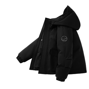 班尼路童装男童棉服2025新款儿童冬季棉袄男孩冬装防风连帽外套P