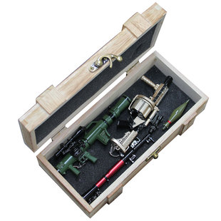 和平小精英挂件吃鸡装备玩具迷你rpg火箭炮合金m3e1a模型书桌摆件