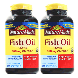 NatureMade天维美深海鱼油软胶囊欧米伽omega3进口dha非鱼肝油
