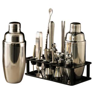 调酒器套装雪克杯全套不锈钢壶工奶茶店调酒师鸡尾酒家用收纳酒杯
