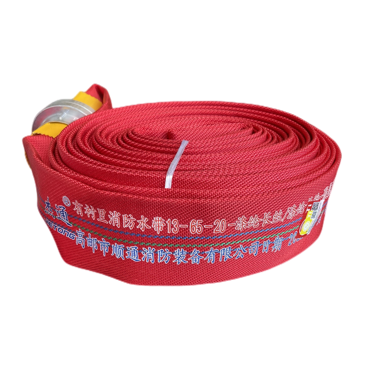 红色高压加厚聚氨酯消防水带加厚