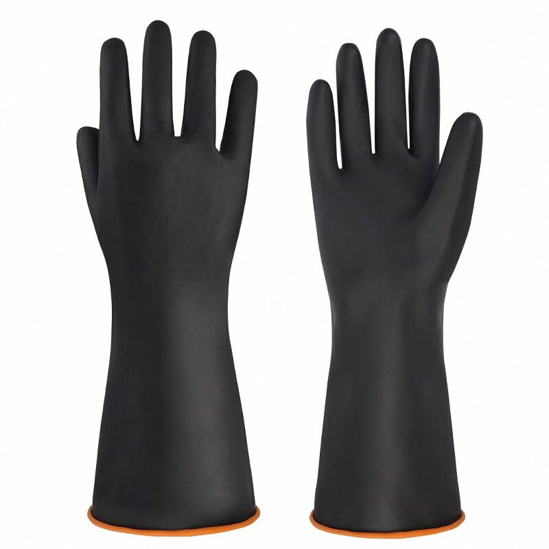 乳胶橡胶工业耐酸碱手套防水劳保耐磨加厚加大工作防化防护抗腐蚀