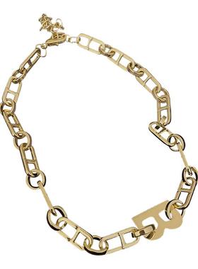 金属链条字母嘻哈锁骨ins女