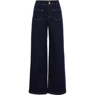 Vero Moda牛仔裤2026春季新款含棉撞色明线高腰直筒裤326132018