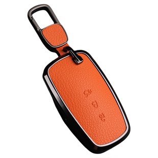 适用福特钥匙套新蒙迪欧锐界锐际扣福克斯探险者包山羊皮金属壳